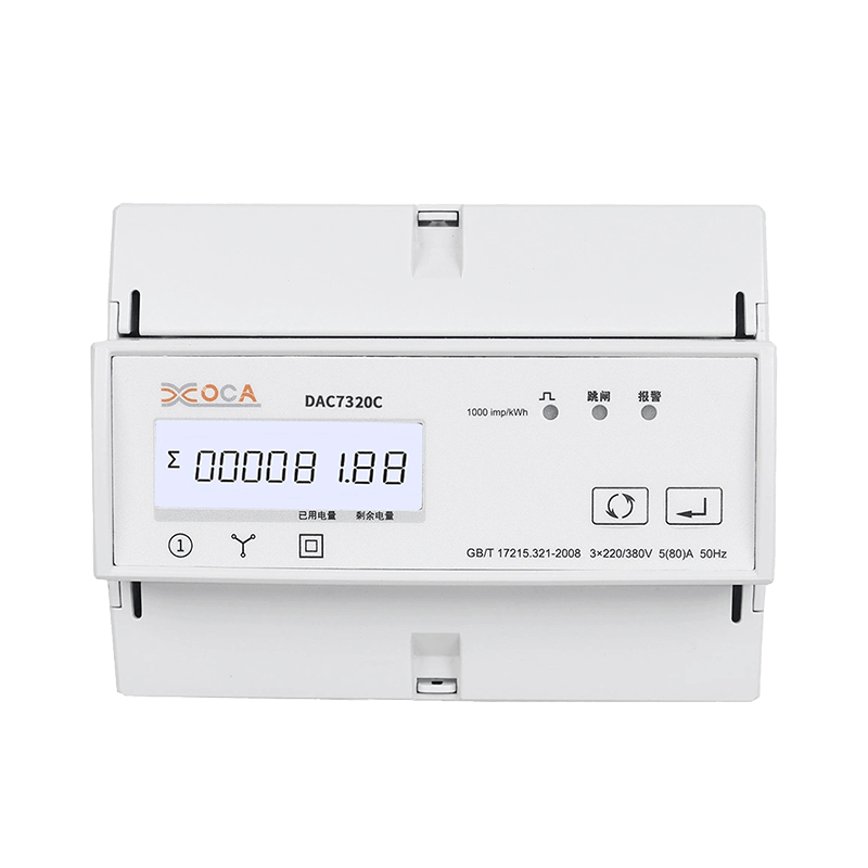 Dac7320c DIN Rail WiFi với đồng hồ đo năng lượng điện rơle