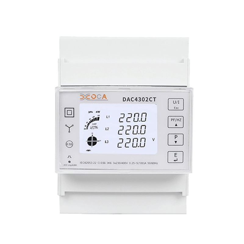 Đồng hồ vạn năng thông minh Dac4302CT DIN Rail AC Modbus ba pha