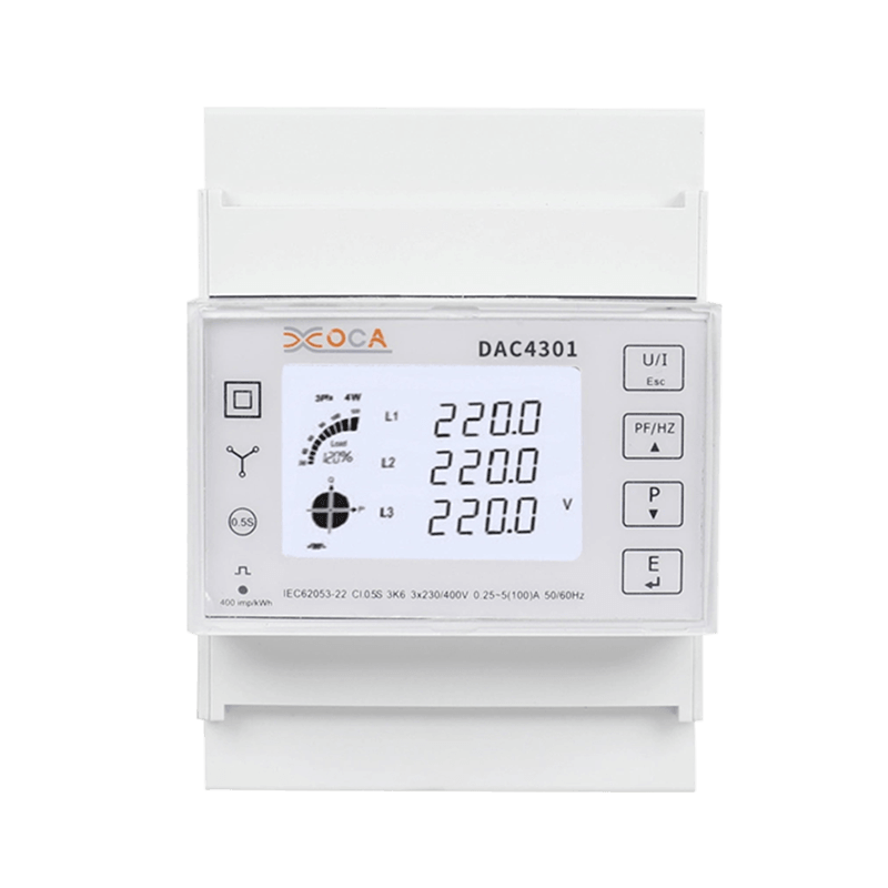 Đồng hồ đo điện Modbus trả trước Dac4301 DIN Rail