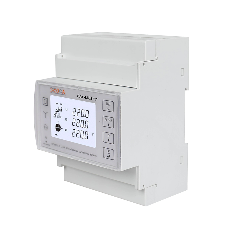 Đồng hồ vạn năng thông minh CT trả trước ba pha Dac4301CT DIN Rail