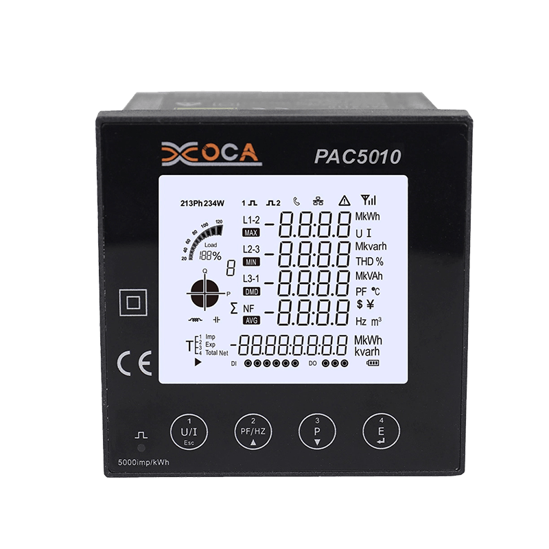 Bảng điều khiển AC PAC5010 RS485 Modbus Máy đo năng lượng điện kỹ thuật số Máy đo điện