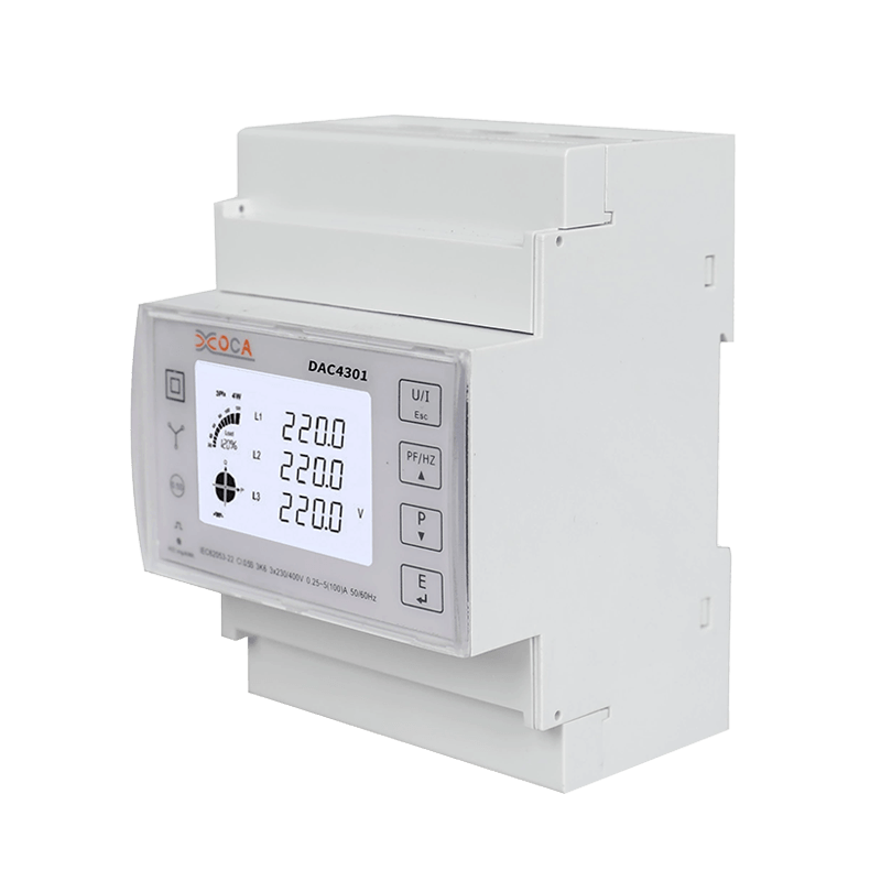 Đồng hồ đo điện tử không dây thông minh DIN Rail ba pha Modbus