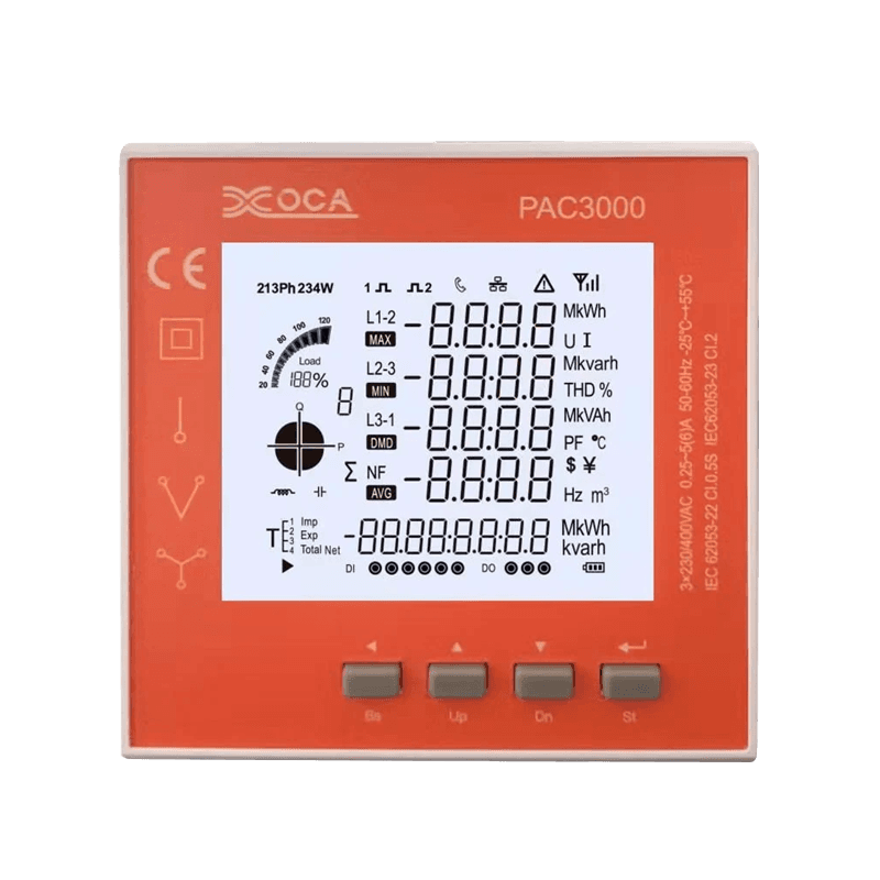 Đồng hồ đo điện bảng điện kỹ thuật số LCD thông minh Đồng hồ đo năng lượng