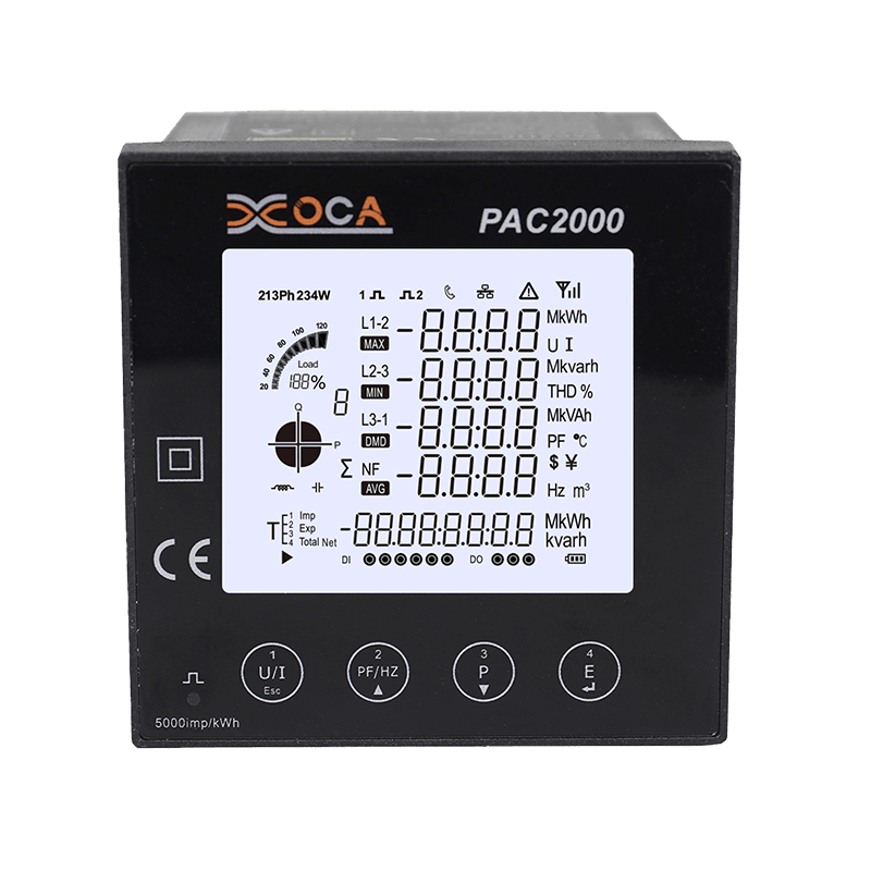 PAC2000 Đa chức năng WiFi Tuya Đồng hồ đo điện bảng điều khiển trả trước điện thông minh